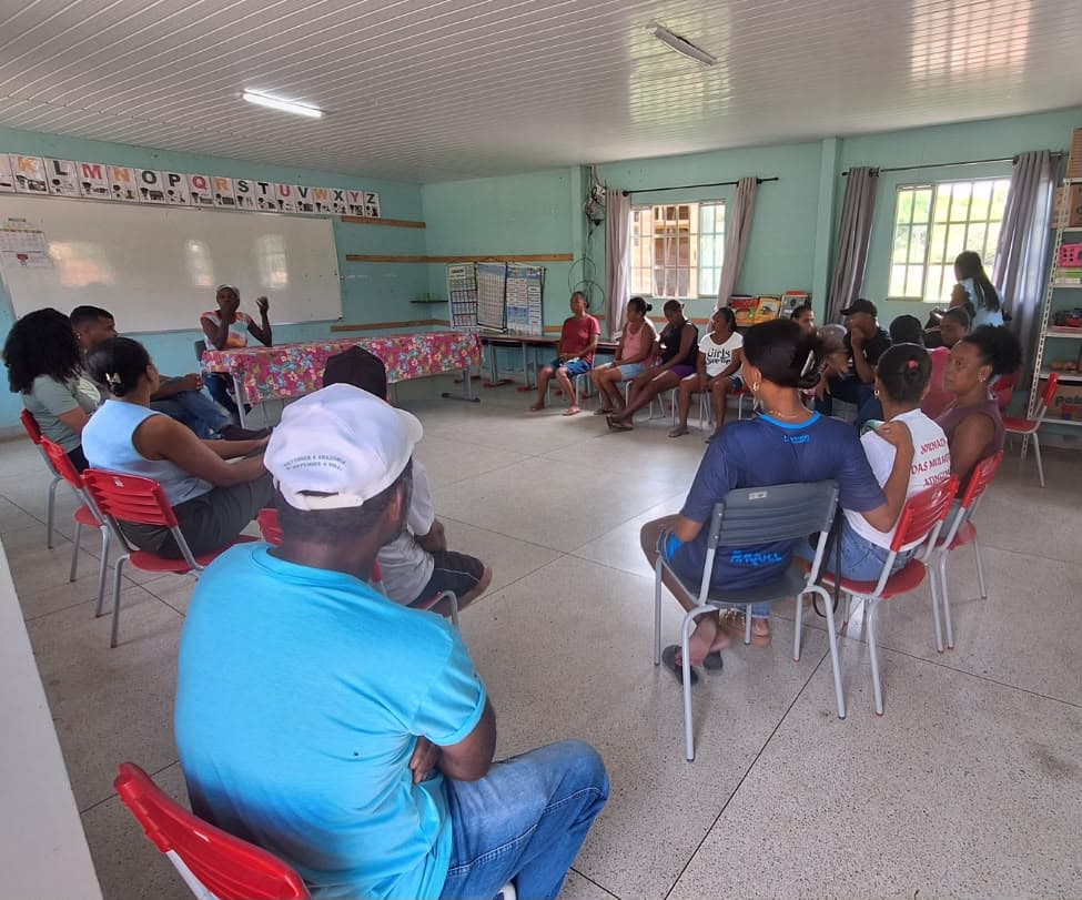 Roda de conversa no Quilombo Córrego do Narciso